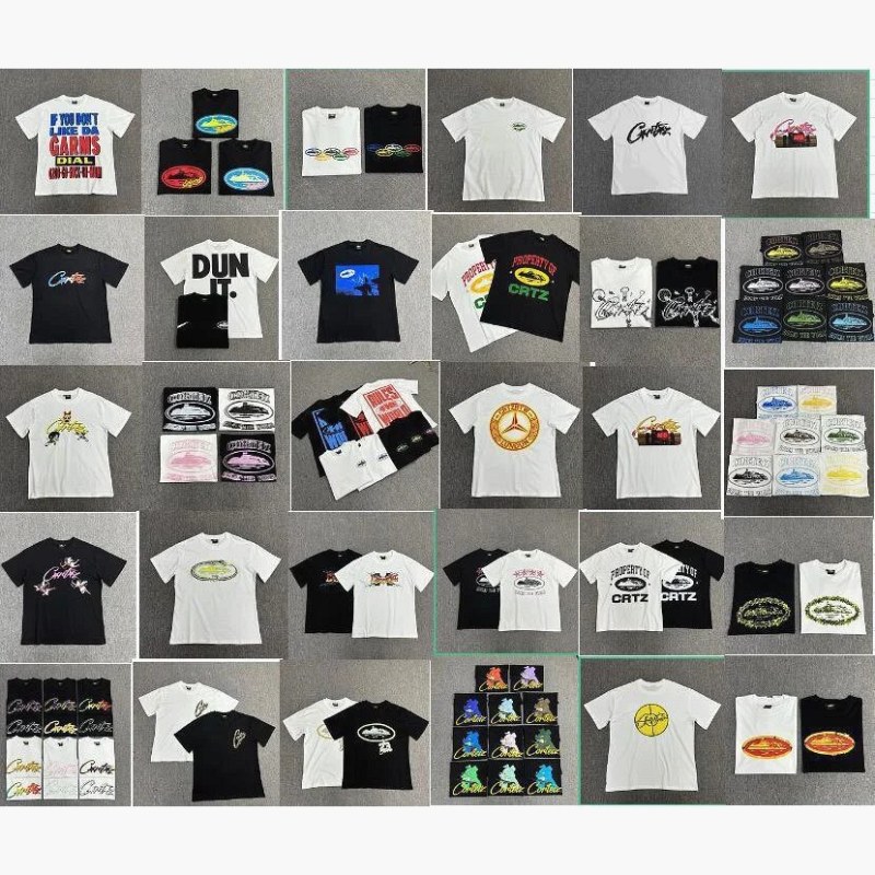 Corteiz Camiseta Multicolor con Estampado Gráfico: Reseña de la Colección con Letras 3D, Corte Holgado, S–3XL
