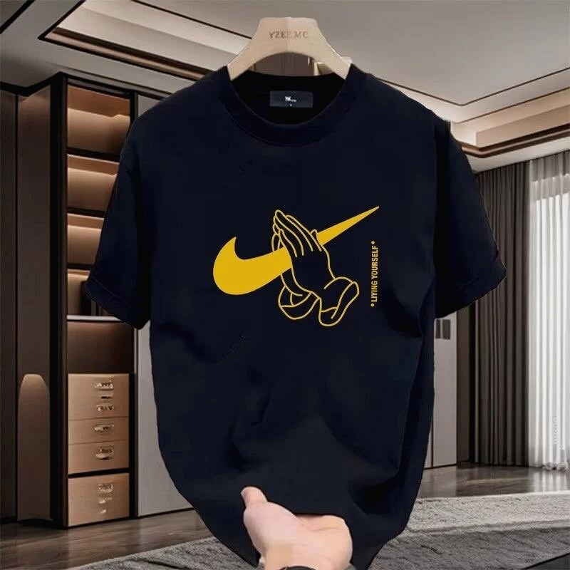 Nike Black Graphic Tee Review: Checking Print Registration and Hem Drop on the $4.18 Loose Pullover